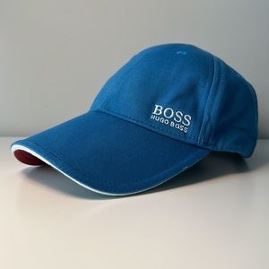 Hugo Boss ITALIA hat with Italian flag colors under bill